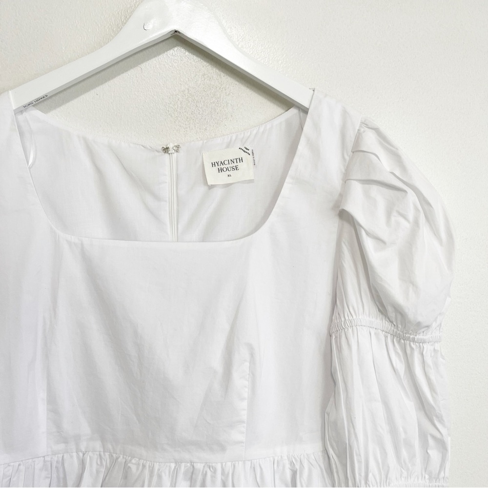 BOGO! Tuckernuck Hyacinth House White Clemons Long Sleeve Puff Blouse XL - Picture 6 of 9